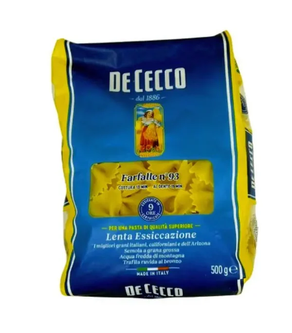 PASTA FARFALLE  CORTA 500 GR UND