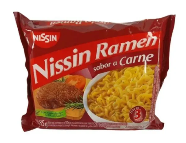 [11054-UND] SOPA INST CARNE NISSIN RAMEN 85 G UND