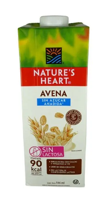 [8223-UND] AVENA SIN AZUCAR NATURES HEART 946 ML UND