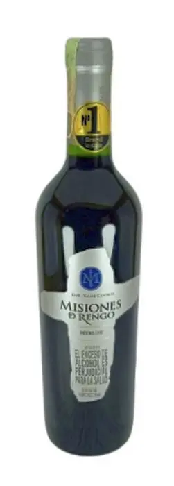 [2041-UND] VINO TINTO MISIONES RENGO MERLOT 750 ML UND