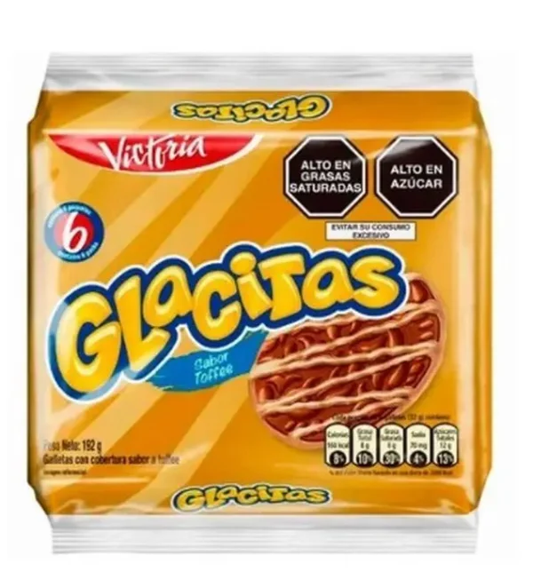 GALLETA GLACITAS TOFFE 192 G UND