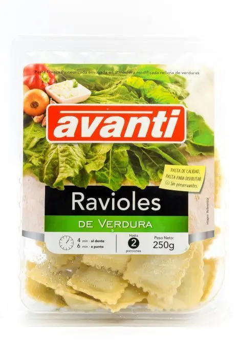 [7179-UND] RAVIOLIS DE VERDURA AVANTI 250 GR UND