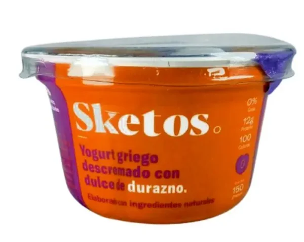 [11290-UND] YOGURT GRIEGO DESCRE SKETOS DURAZNO 150 UND
