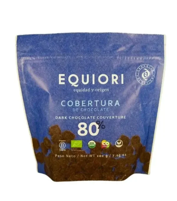 [8032-UND] COBERTURA DE CHOCOLATE 80% EQUIORI 200 G UND