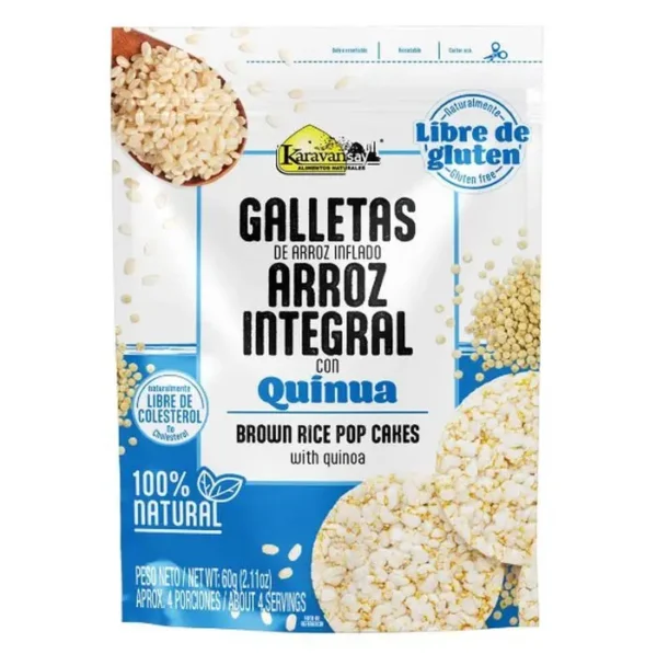 [11598-UND] GALLETA ARROZ INTEGRAL KARAVANSAY QUI 60 UND