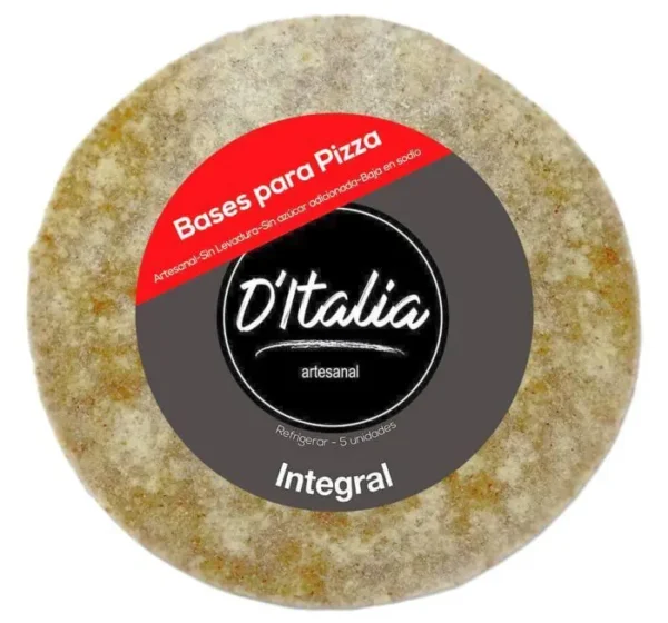 [6661-UND] BASE PARA PIZZA INTEGRAL DITALIA 5 U UND