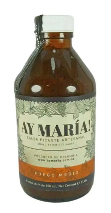[8041-UND] SALSA PICANTE FUEGO MEDIO AY MARIA 250 M UND