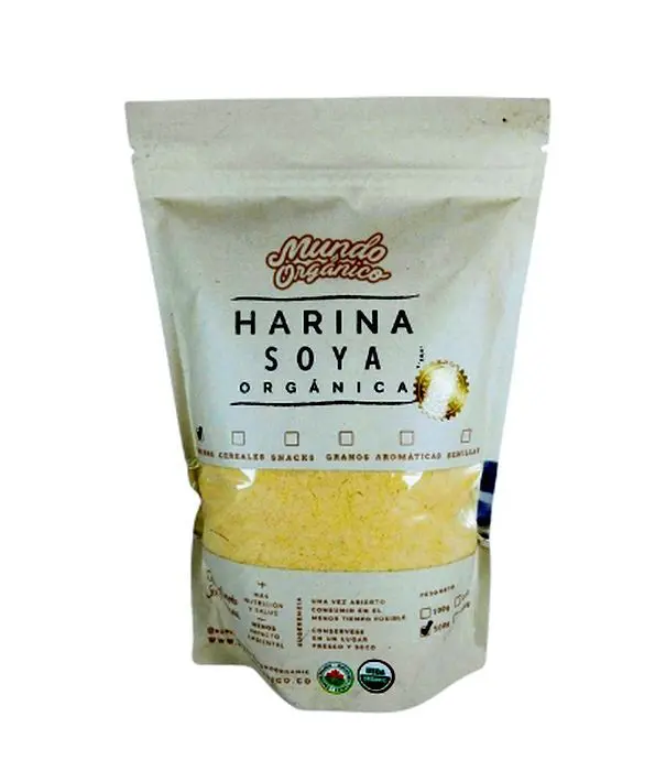 HARINA DE SOYA ORGANICA 500 G UND