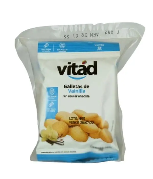 [9620-4UN] GALLETA VITAD VAINILLA SIN AZUCAR 30 G 4 UND
