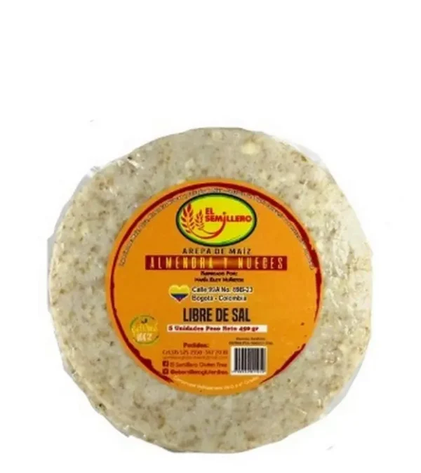 [4559-UND] AREPA EL SEMILLERO ALMENDRAS NUEZ 50 UND
