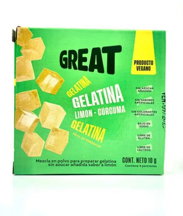 [10950-UND] GELATINA LIMON CURCUMA SIN AZUCAR GREAT UND