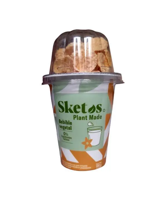 [10424-UND] YOGURT VEGETAL SKETOS CON HOJUELAS 150 G UND