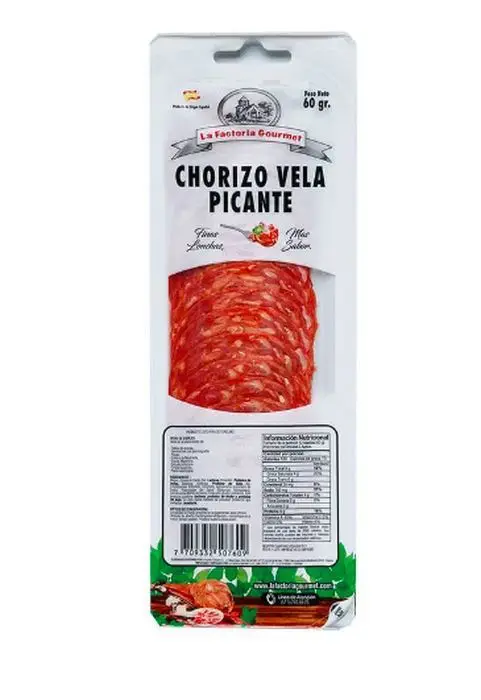 [7792-UND] CHORIZO VELA PICANTE LA FACT GOURMET 60G UND