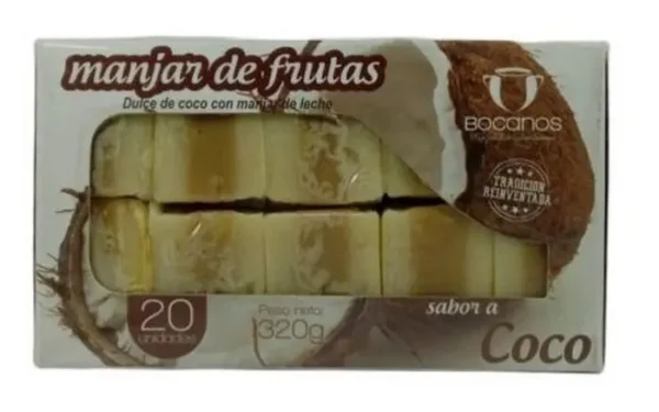 BOCADILLO MANJAR DE FRUTAS BOCANO COCO UND