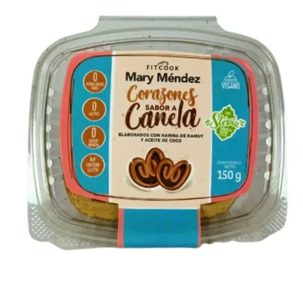 [7647-UND] CORAZONES CANELA FITCOOK 150 GR UND