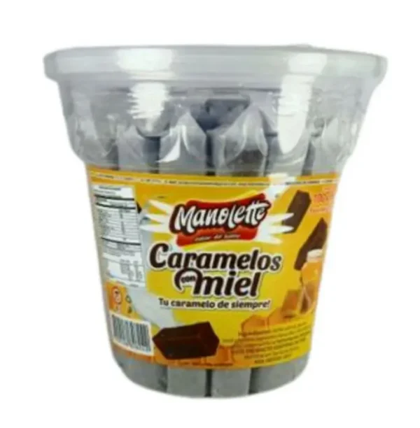 [6936-UND] CARAMELOS CON MIEL MANOLETTE 100 U UND