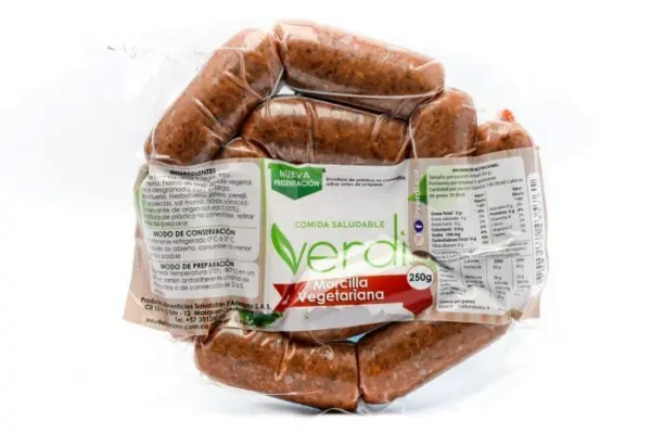 MORCILLA VERDI VEGETARIANA 250 G UND