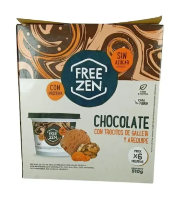 HELADO  FREE ZEN SIN AZUCAR CHOCOLATE 85 6 UND