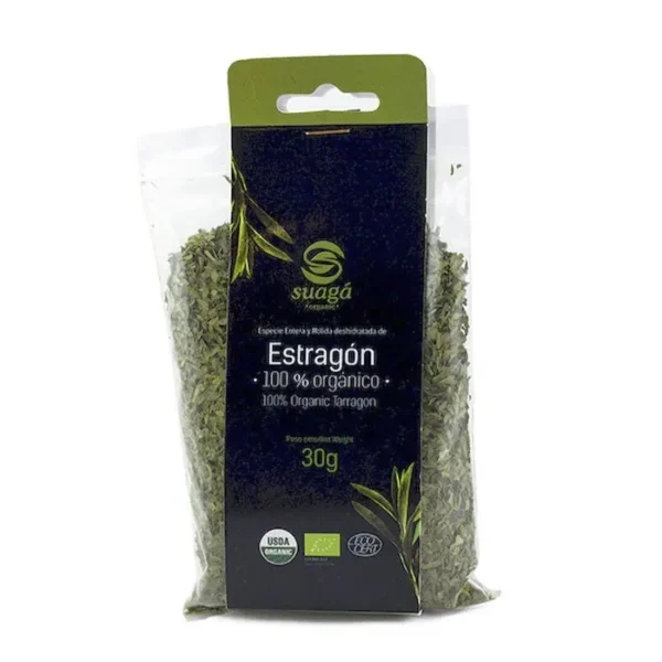 [10445-UND] CONDI ESTRAGON HOJAS ORGANICO SUAGA 30 G UND