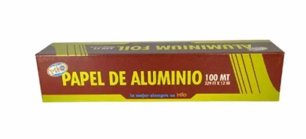 PAPEL ALUMINIO FOIL 100 MT UND