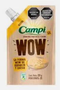 [13107-UND] MANTEQUILLA CAMPI WOW 220 G UND