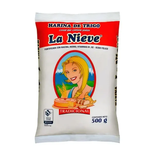 HARINA DE TRIGO LA NIEVE 500 G UND