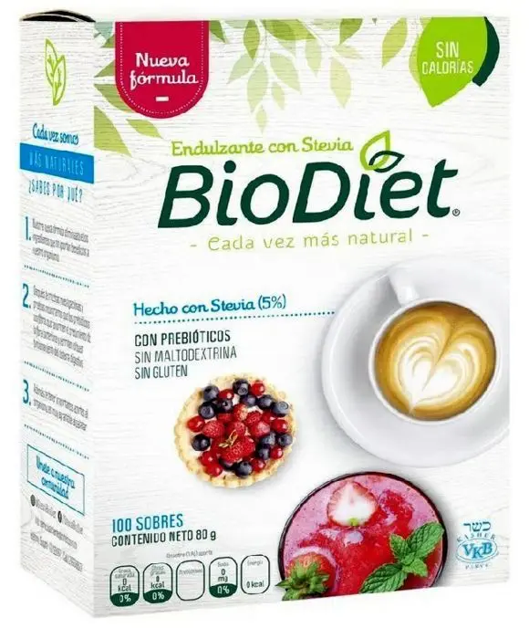 [477-UND] ENDULZ STEVIA BIODIET 80 GR UND