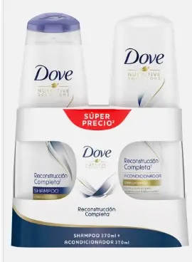 SHAMPOO DOVE RECONSTRU 370ML+ACOND 370ML UND