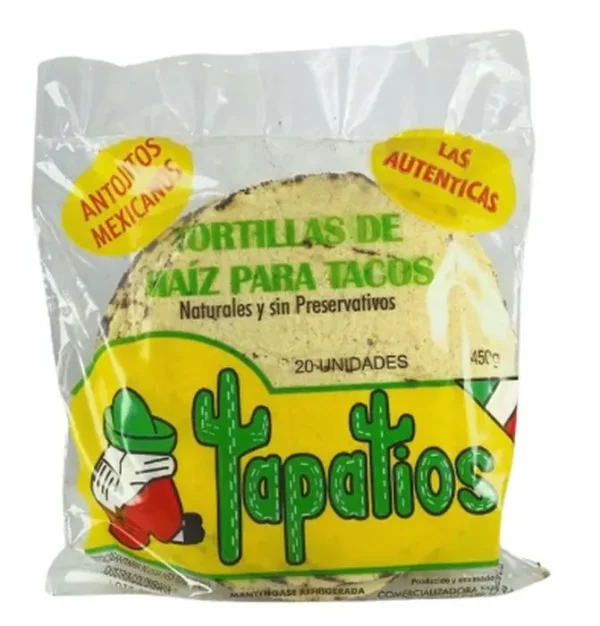 [6586-UND] TORTILLAS DE MAIZ TAPATIOS 450 GR UND