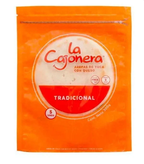 [12930-UND] AREPA DE YUCA LA CAJONERA QUESO 300 G UND