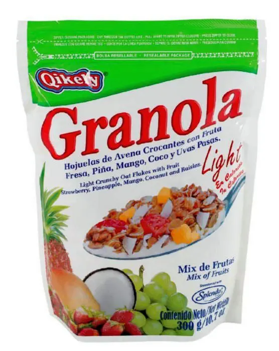 [3965-UND] GRANOLA QIKELY MIX FRUTAS LIGHT 300 GR UND