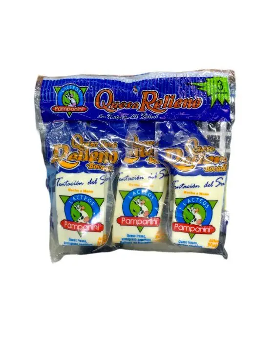 [9666-3UN] QUESO RELLENO DE GUAYABA PAMPANINI 70 G 3 UND