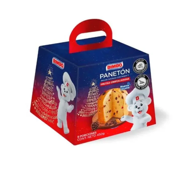 PANETON FRUTAS CRISTALIZADAS BIMBO 450 G UND