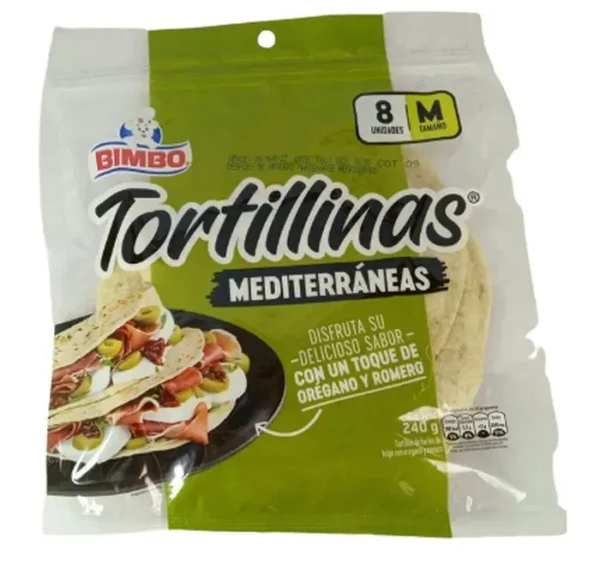 [12409-UND] TORTILLA BIMBO RAPIDITAS INTEGRAL 250 G UND