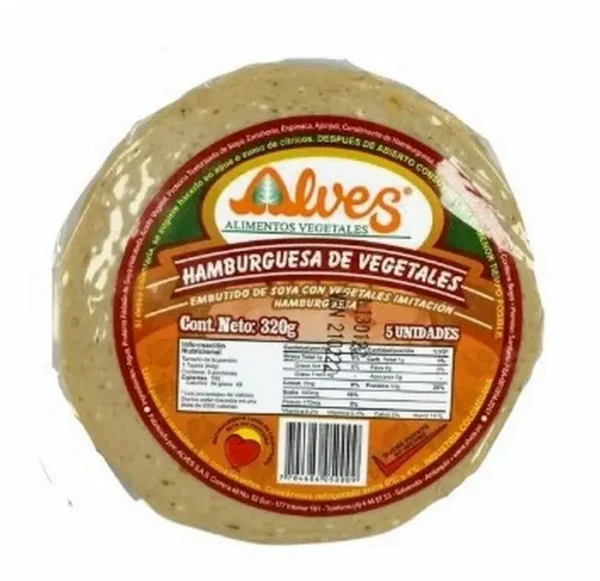 HAMBURGUESA VEGETAL ALVES 320 G UND