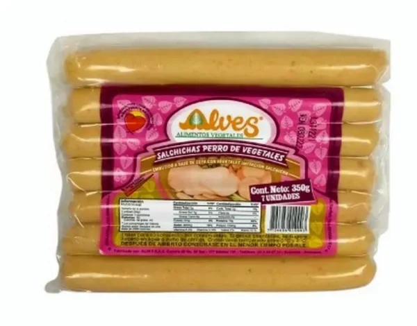 [12562-UND] SALCHICHA VEGETAL ALVES PERRO 350 G UND
