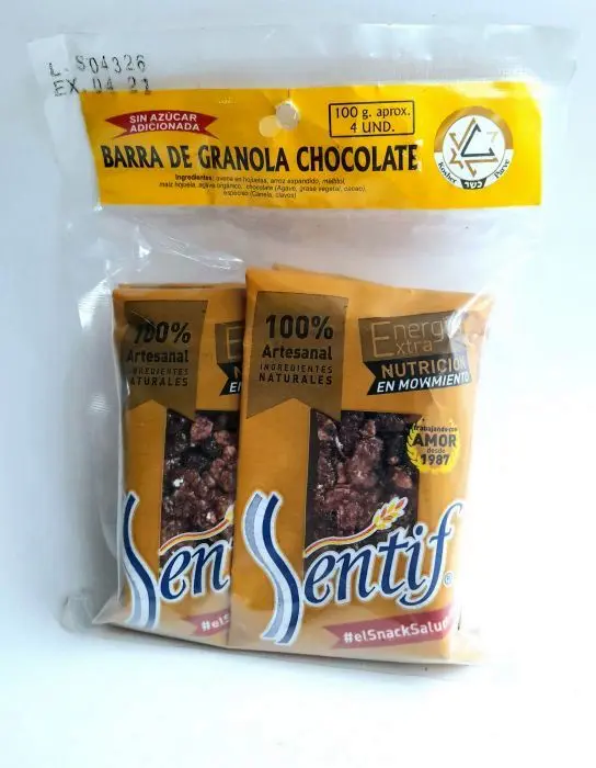 [4481-UND] TURRON GLUTENCO GRANOLA CHOCOLATE 100 GR UND