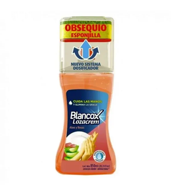 [11253-UND] LAVALOZA BLANCOX ALOE ROSAS ESPONJ 850ML UND