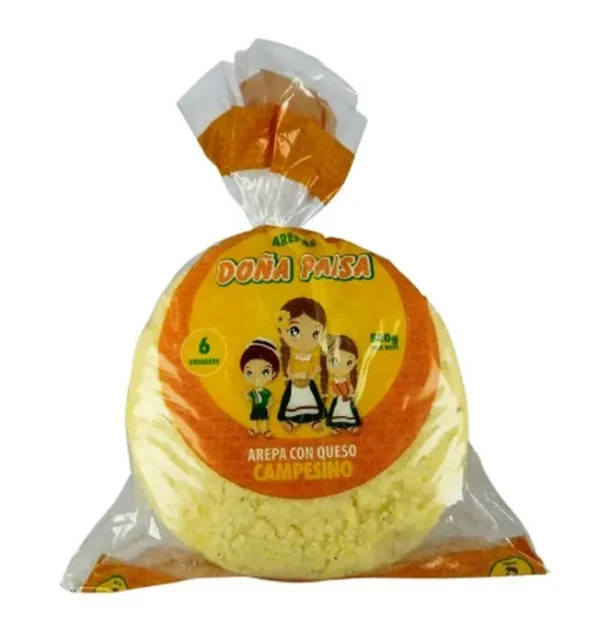 [12886-UND] AREPA DONA PAISA CON QUESO CAMPESINO 500 UND