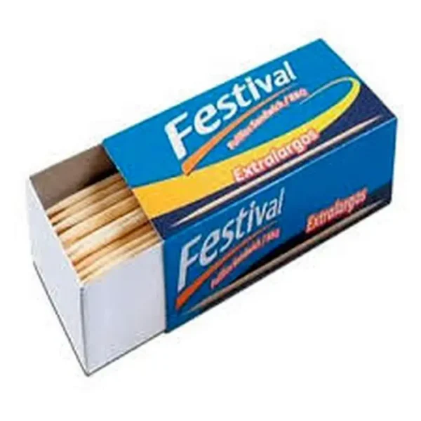 [11274-UND] PALILLOS EXTRALARGOS FESTIVAL 120 U UND