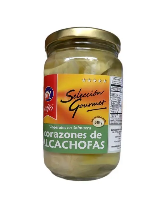 CORAZONES DE ALCACHOFAS ALFA 340 G UND