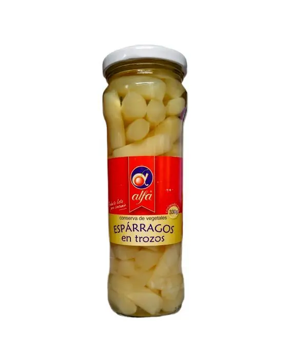 ESPARRAGOS TROZOS ALFA  330 GR UND