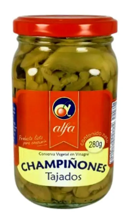 CHAMPINONES CORTADO ALFA 280 GR UND
