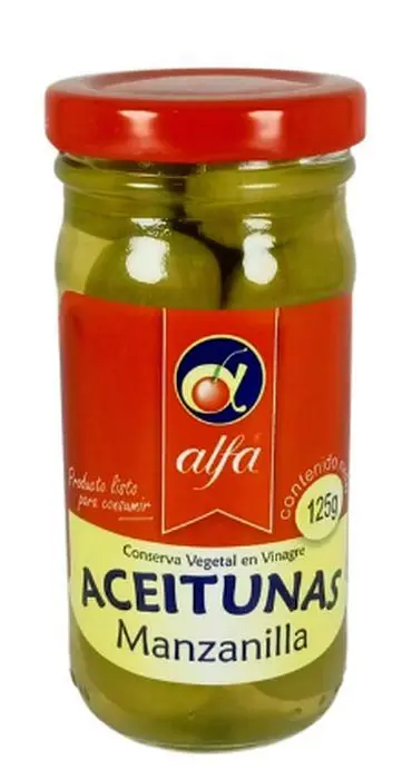 [4344-UND] ACEITUNAS MANZANILLA ALFA 125 GR UND