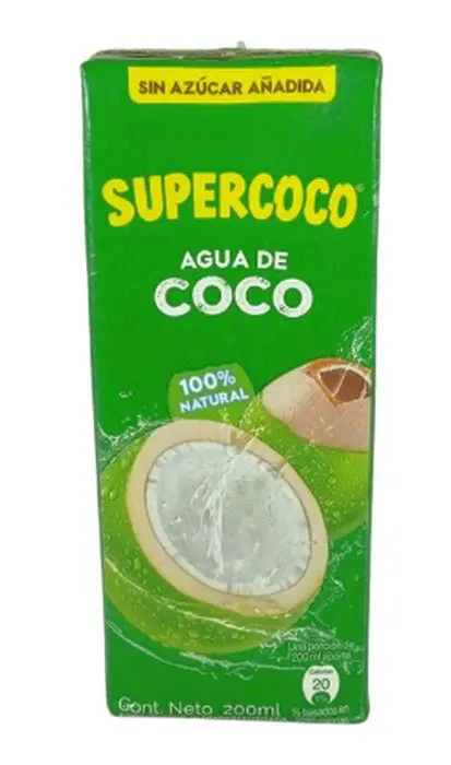 AGUA DE COCO SUPERCOCO 200 ML UND