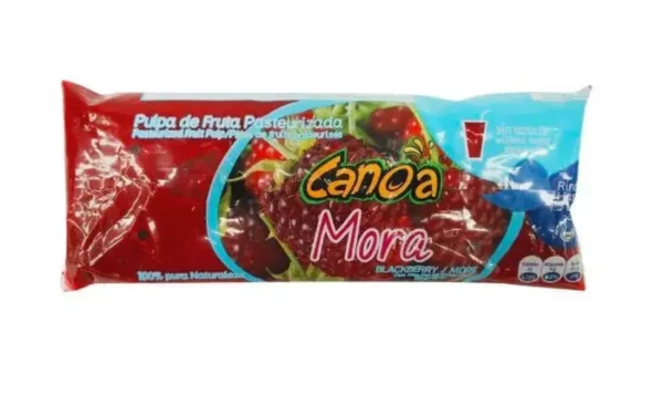 [9650-UND] PULPA DE FRUTA MORA SIN AZUC CANOA 230 G UND