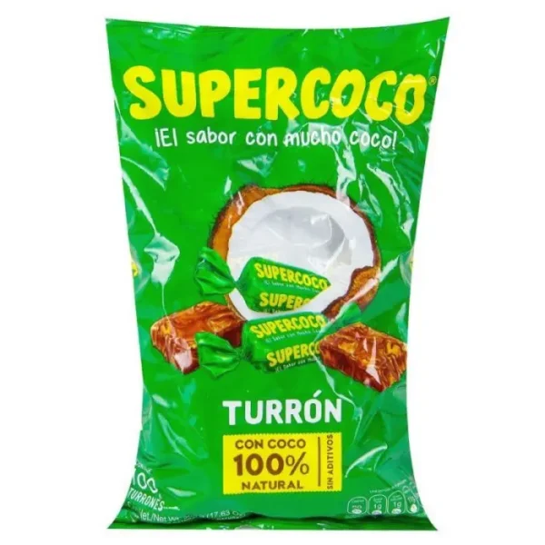DULCE SUPER COCO 500 GR BOL 100 U UND