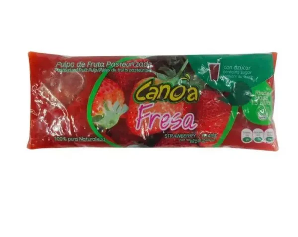 [9653-UND] PULPA DE FRUTA FRESA CON AZU CANOA 230 G UND