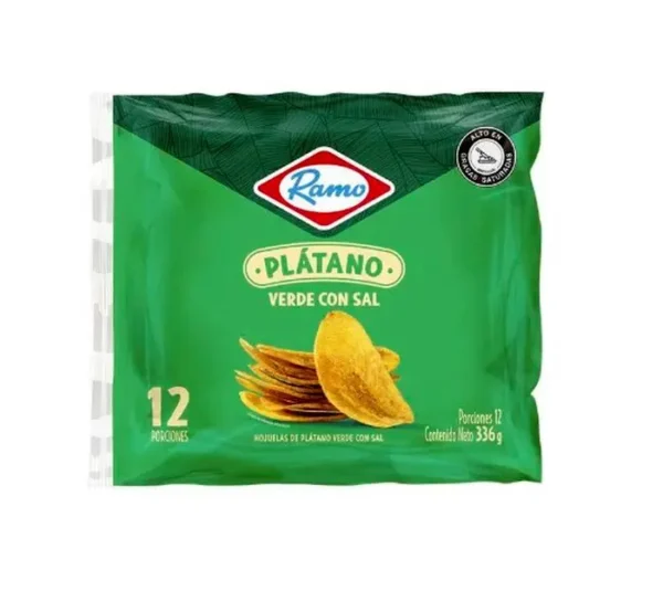 [10583-UND] PASABO PLATANO VERDE CON SAL RAMO 336 G UND