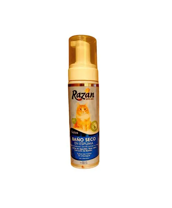 [10170-UND] BANO SECO EN ESPUMA GATOS RAZAN 200 ML UND